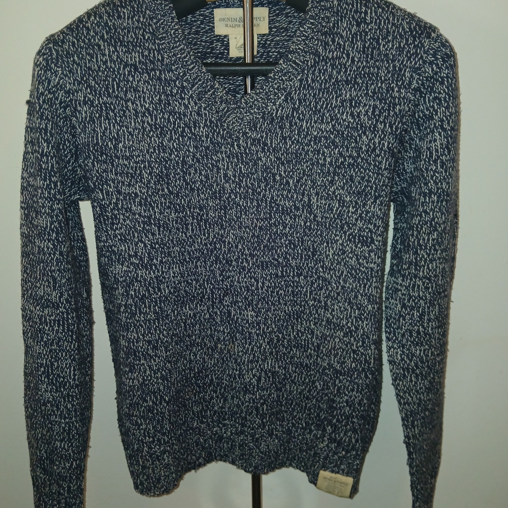 Denim & Supply Ralph Lauren Navy V-Neck Sweater